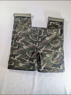 Khakis by GAP Camo Broken-In Straight Pants - Green Camo